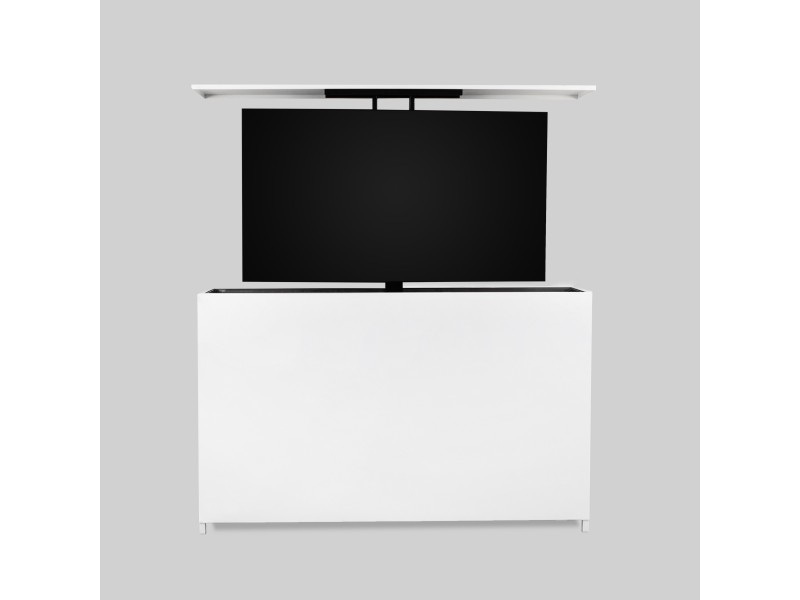 Vanjski TV podizni ormarić- aluminij premazan prahom u bijeloj boji