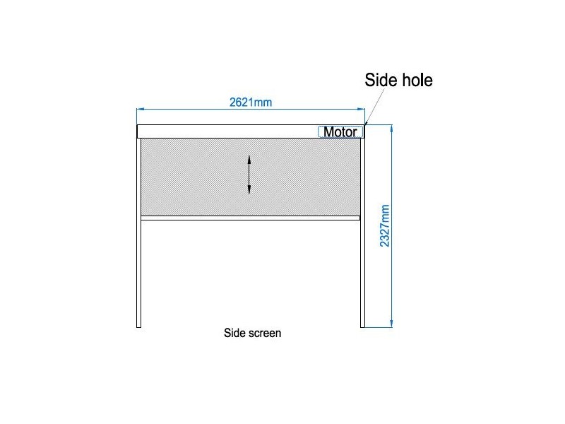 Zip Screen - 2.86 m - motorisiert