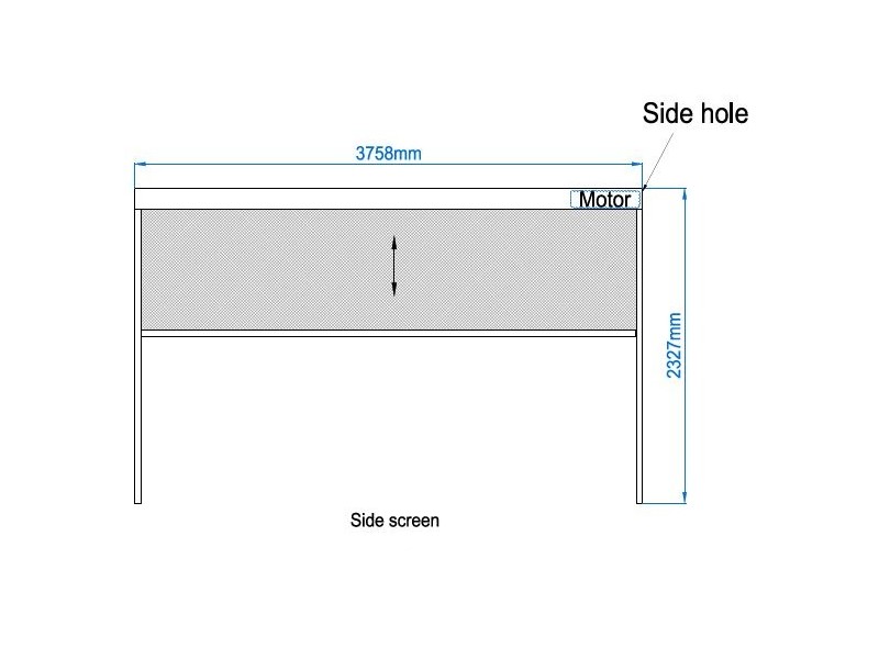 Zip Screen - 4 m - motoriziran