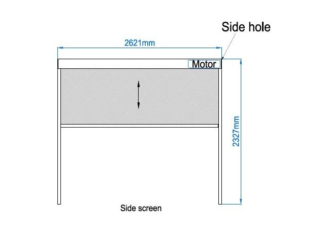 Zip Screen - 2.86 m - motorisiert