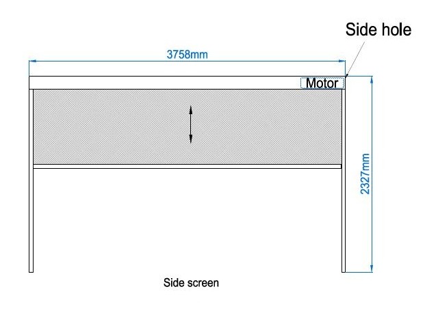 Zip Screen - 4 m - motoriziran