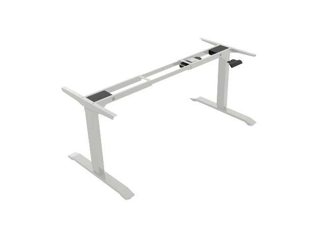 Steh-Sitz Tischgestell - weiß