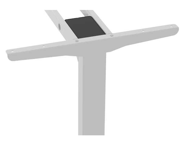 Steh-Sitz Tischgestell - weiß